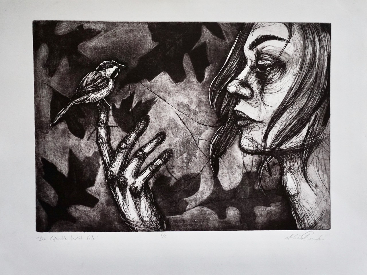 Be Gentle With Me • HAND-PULLED INTAGLIO PRINT