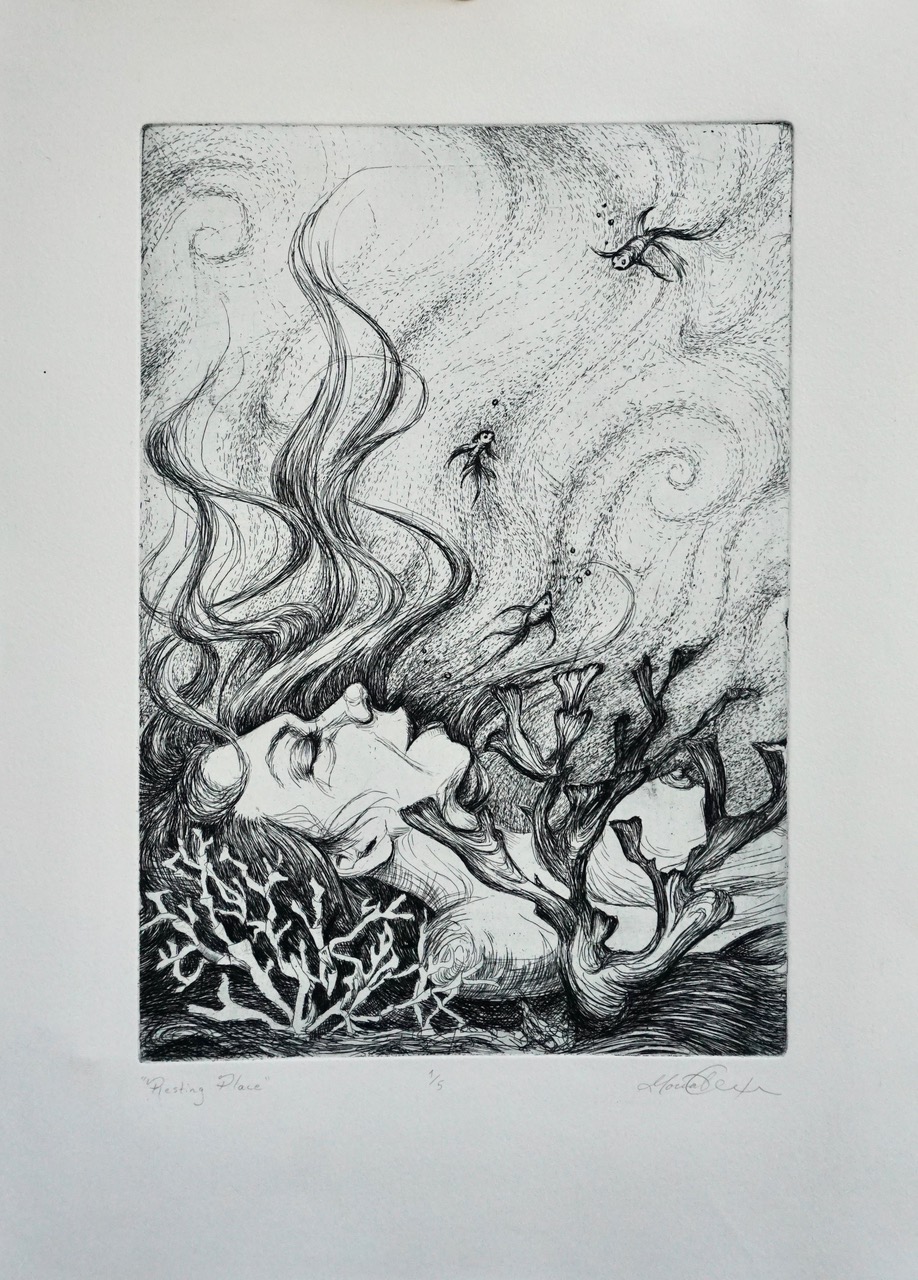 Resting Place • HAND-PULLED INTAGLIO PRINT